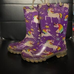 Girl rain boots sz 9-10
